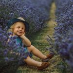 lavender field boy